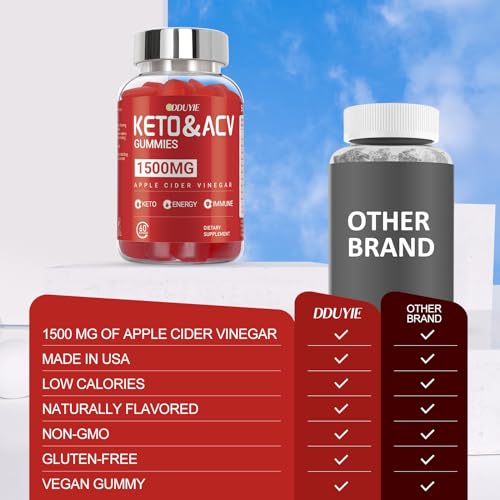 DDUYIE Keto ACV Gummies Advanced Weight Loss - 1500mg Keto ACV Gummies