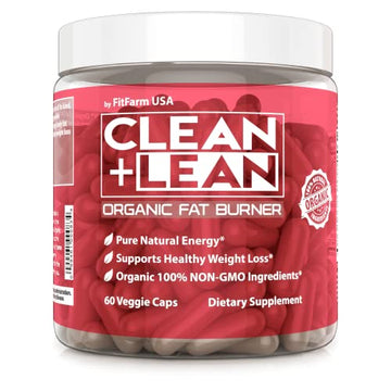 Clean+Lean-Organic Fat Burner by FitFarm USA - Worlds First Organic Fat Burner Supports 