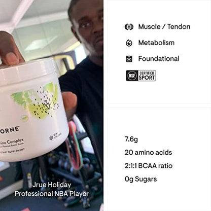 Thorne Amino Complex - Clinically Validated EAA & BCAA Powder for Lean Muscle & Energy