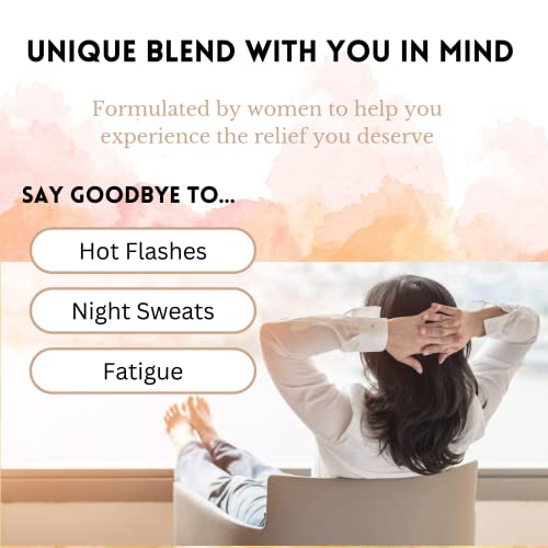 Menopause Tea for Cooling, Hormonal Balance, Relief from Hot Flashes, Night Sweats PCOS Herbal Tea