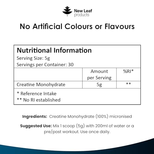 Creatine Monohydrate Powder 100% Pure Micronized Creatine - 150g Increased Absorption