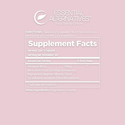 Essential Alternatives Menopause Care Soy Isoflavones, Magnolia Bark, Black Cohosh