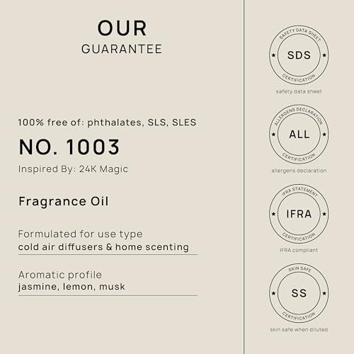 VINEVIDA [4 Fl Oz] Scent NO. 1003 Fragrance Oil for Cold Air Diffusers, Aromatic VINEVIDA