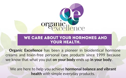 Organic Excellence Feminine Balance Therapy - USP Bio-Identical Progesterone Cream - 2 oz Organic Excellence