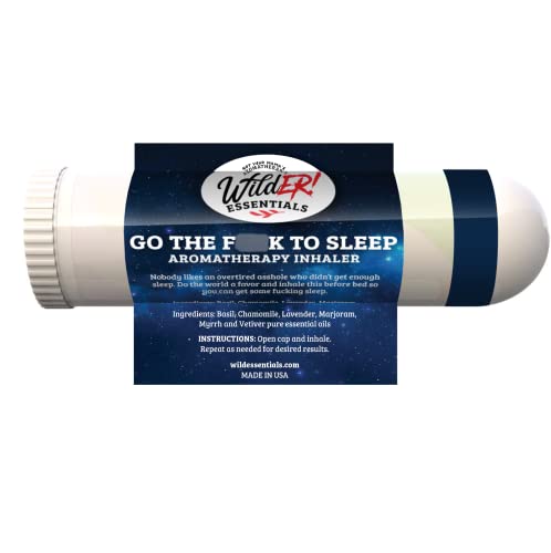 Wilder Essentials 3 Pack of Go The F to Sleep Aromatherapy Nasal Inhalers Made with 100% Natural mEssentials