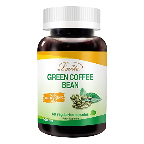 Lovita High-Potency Green Coffee Extract: 1600mg Equivalent, 50% Chlorogenic Acid 