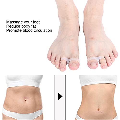 2Pcs Slimming Silicone Foot Massage Magnetic Toe Ring Magnetic Slimming Toe Rings