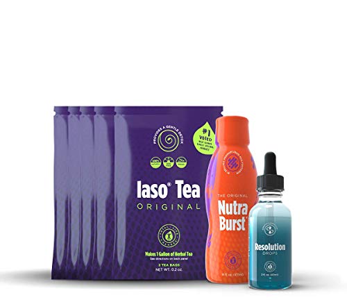 Total Life Changes Solution Kit IASO Natural Herbal Detox Tea Bags & Nutra