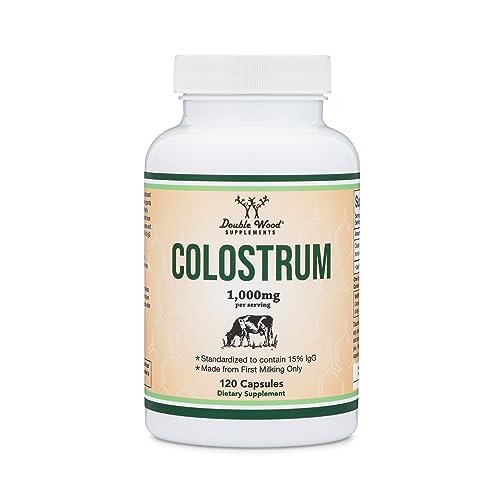 Colostrum Supplement 120 Capsules, 1,000mg per Serving (Bovine Colostrum Powder 