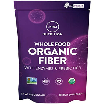 MRM Nutrition Whole Food Organic Fiber | with Enzymes + Prebiotics, 32 Servings