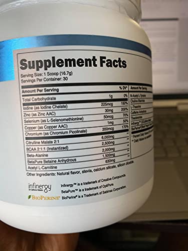 Transparent Labs Lean Pre-Workout, BCAA, Amino Acids, Keto Friendly, Energy Powder