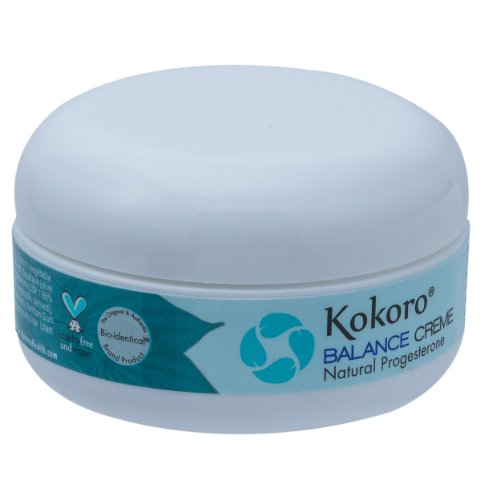 Kokoro Balance Creme for Women, Bioidentical Natural Progesterone Cream for Menopause Support Kokoro