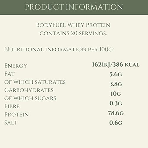 Complementary Supplements - BodyFuel Whey Protein Isolate & Concentrate Vanilla Flavour 