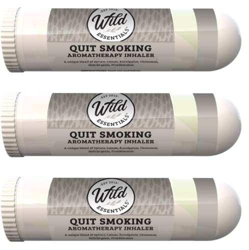 Wild Essentials 3 Pack of Quit Smoking Aromatherapy Nasal Inhalers Made