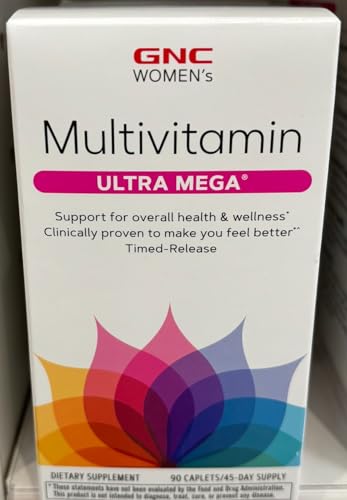GNC Women's Ultra Mega Multivitamin | Supports Overall Health and Wellness in Women