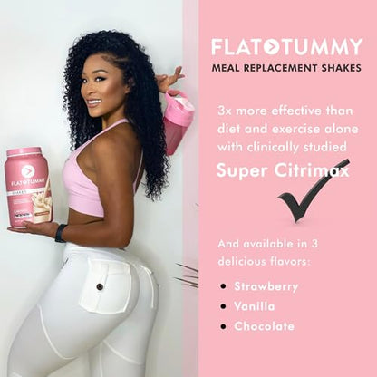 Flat Tummy Tea Meal Replacement Shake – Vanilla, 20 Servings - Plant Based Protein