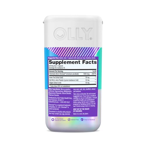 OLLY Combat Cravings, Metabolism & Energy Support Supplement - 30 Ct