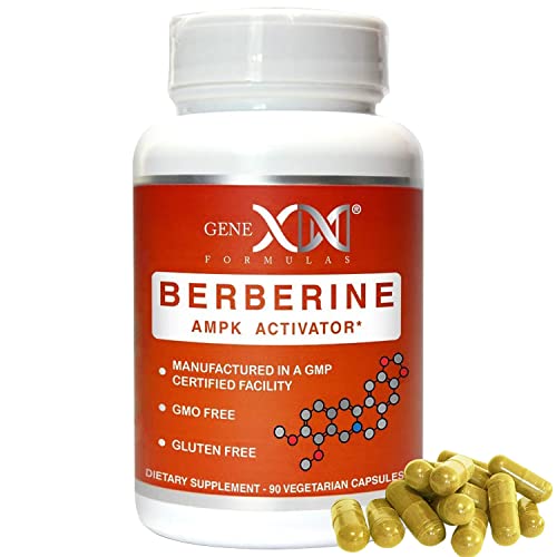 GENEX Berberine HCl 500mg (90 Capsules) | Powerful AMPK Activator, Supports Heart 