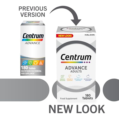 Centrum Advance Multivitamin & Mineral Supplements, 24 essential nutrients including Centrum