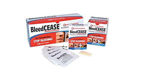 BleedCEASE First Aid for Cuts and Nosebleeds Sterile Packings, 25 Count BleedCEASE