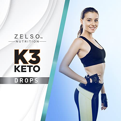 K3 Keto Drops for Weight Loss - Fat Burner & Metabolism Booster | Advanced Keto Carb ZELSO