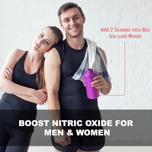 UpNourish Beet Root Powder Nitric Oxide Booster - L arginine L Citrulline Supplements