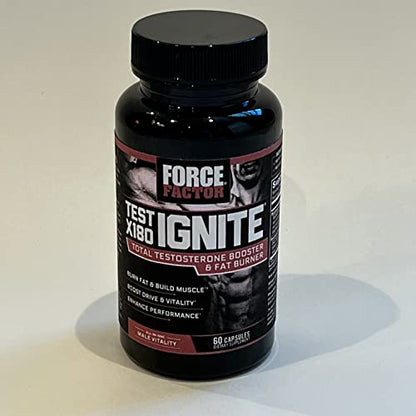 FORCE FACTOR Test X180 Ignite Testosterone Booster for Men, Testosterone Support