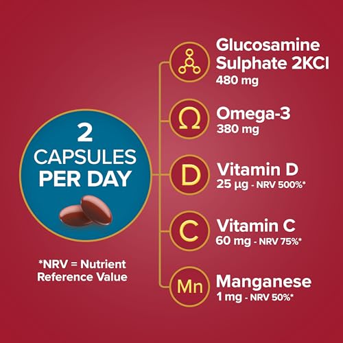 Seven Seas JointCare Supplex, With Glucosamine, Omega-3, Vitamins C, D and E