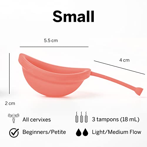 Pixie Cup 2 Menstrual Discs - Most Comfortable Reusable Period Discs - Removable Stem Pixie Cup