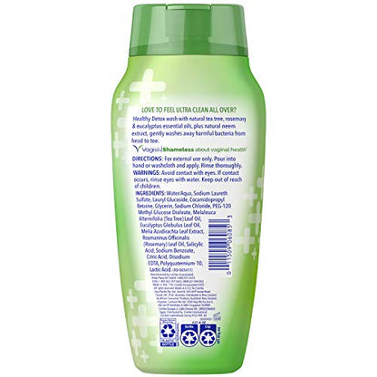 Vagisil Feminine Wash for Intimate Area Hygiene, Healthy Detox, All Over Body Wash