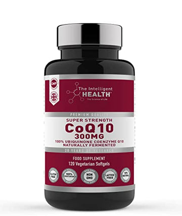 Ubiquinone Coenzyme Q10 300mg Softgel Capsules, 120 Super Strength Vegan Friendly 
