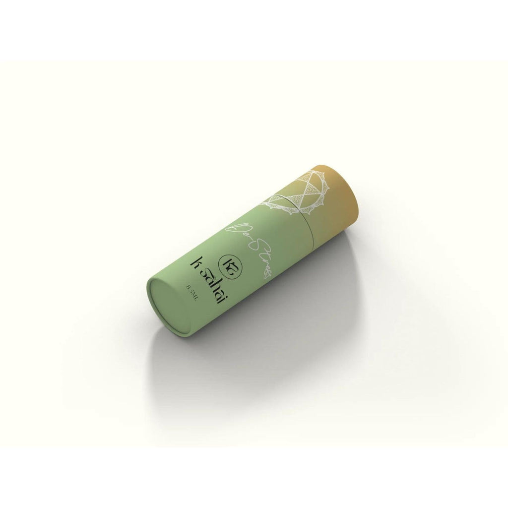 KSAHAI De-Stress Essential Oil Roll-On [8ml] Organic Jojoba, Lavender, Ylang-Ylang Oil