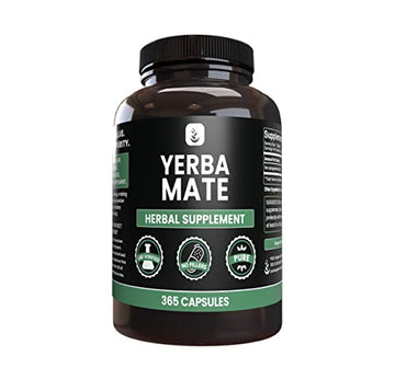PURE ORIGINAL INGREDIENTS Yerba Mate (365 Capsules), No Magnesium Or Rice Fillers