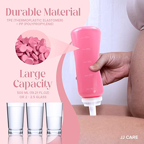 JJ CARE Peri Bottles - Pack of 2 Peri Bottles for Postpartum Care Kit, 500 ml Peri Bottles JJ CARE