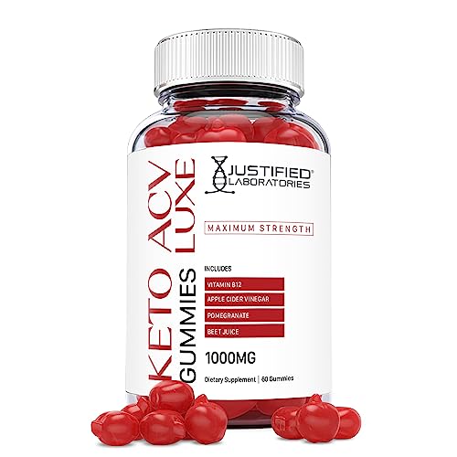 Justified Laboratories Luxe Keto ACV Gummies 1000MG with Pomegranate Juice Beet Root