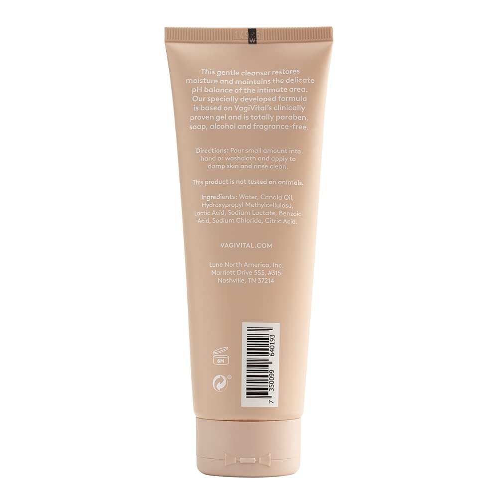 VagiVital V-Cleanser Moisturizing Daily Feminine Wash for Intimate Area, Soap-Free, Fragrance Free VagiVital