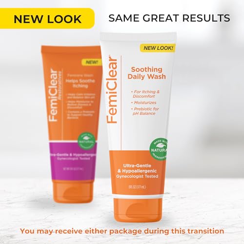 FemiClear Restoratives Soothing Feminine Wash - Feminine Care Wash for Itching & Irritated Skin FemiClear