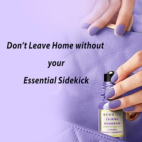 Calm Magnesium Roller Lavender Orange Cedarwood Essential Oil Roll On Calming Aromatherapy Self Care New Miuz