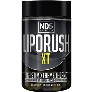 LIPORUSH NDS Nutrition XT - Concentrated Thermogenic with L-Carnitine & Teacrine 