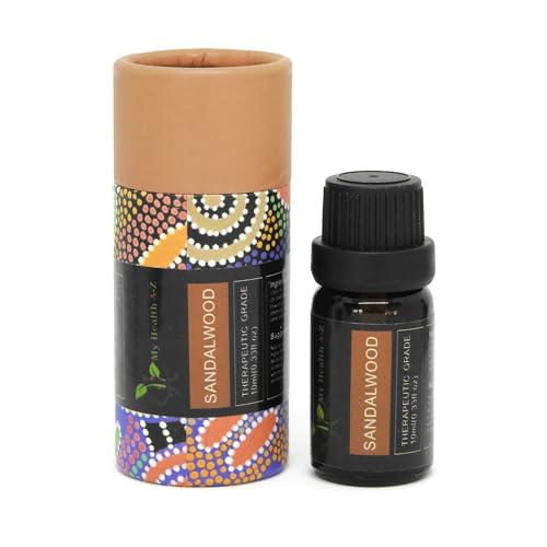 My Health A-Z Sandalwood Essential Oil, Organic 10ml (Santalum Album) Extracted My Health A-Z