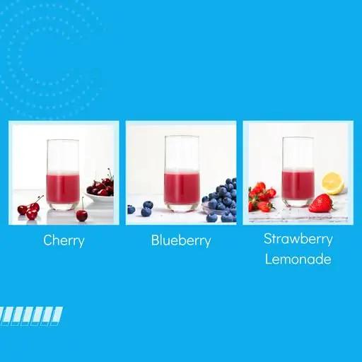 Consult Health Primo Beets Beet Root Powder Drink Mix with Nitrates - Supports Circulation - Beet Root Powder Drink Mix Trio - Cherry, Blueberry and Strawberry Lemonade 6.5 oz (3Pack)