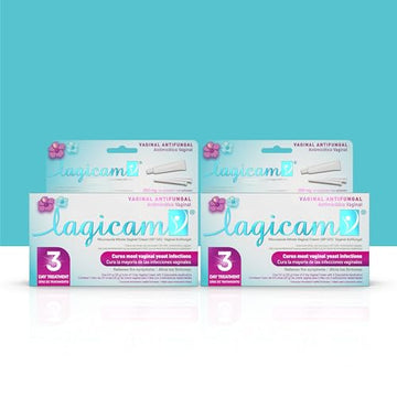 Lagicam Vaginal Yeast Infection, Antifungal 3 Day Miconazole Nitrate Treatment Cream, Relief for Itching