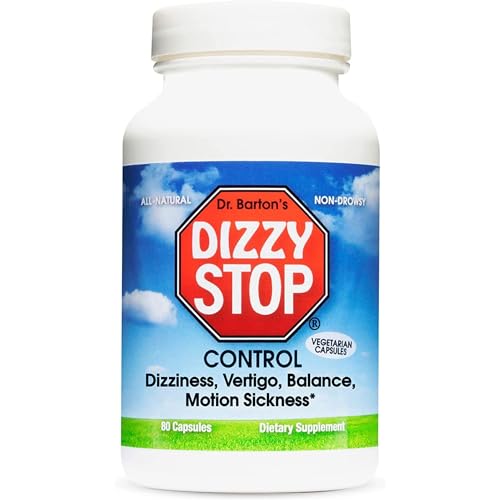 Dizzy Stop Dr. Barton’s All-Natural Vertigo Comfort, Inner Ear Balance Supp