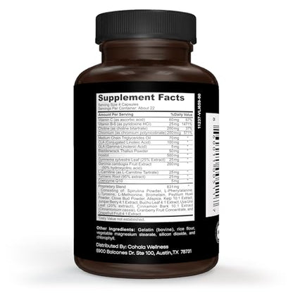 COHALA WELLNESS Thermo Trim+ Fat Burner Weight Loss Supplement Appetite Suppressant