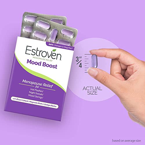 Estroven Mood Boost For Menopause Relief - 30 Ct. - Clinically Proven Ingredients Estroven