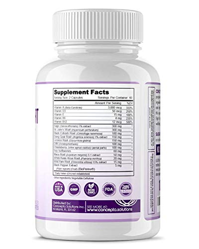 Menopause Relief Supplement Weight Management - Natural Support & Energy, Hormonal