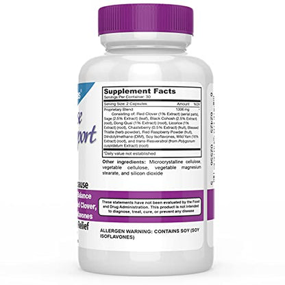 DrFormulas Menopause Supplement for Hot Flashes, Night Sweats Relief, and Support with DIM