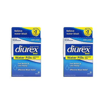Diurex Max - Maximum Strength Caffeine-Free Diuretic Water Pills -(Pack of 2)