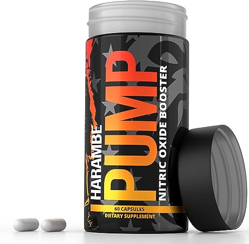 Harambe Pump - Nitric Oxide Supplement with Nitrosigine, S7, and BioPerine - Best Pre